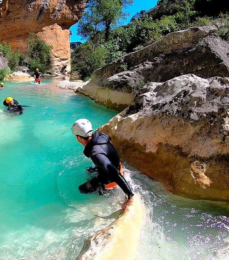 canyoning sierra de guara barranquismo barranco